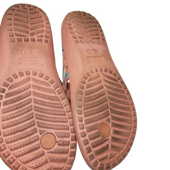 Crocs Iconic Comfort Womens Sandals Size 4 Blush TealPre-Owned - Picture 3 of 13